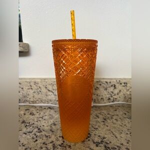 Sunrise Starbucks cup orange yellow ombré